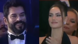 Fahriye evcen ödül alan eşini böyle seyr etti [upl. by Cirtemed]