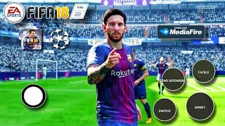 FIFA 16 MOD FIFA 18 OFFLINE  17 LEAGUE CUP FIFA 16 MOBILE ANDROID New Graphics  Gameplay V2 BARCA [upl. by Anailuy294]