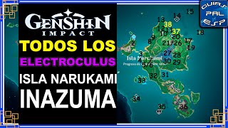 Todos los Electroculus de la Isla Narukami  Inazuma  Genshin Impact [upl. by Sucy]