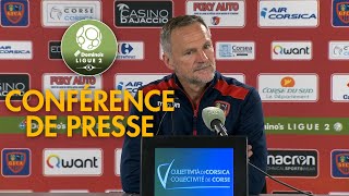 Conférence de presse Gazélec FC Ajaccio  AJ Auxerre  31   201718 [upl. by Kloman]