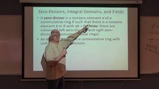 Abstract Alg Lec 25A Ring Integral Domains Fields Ring Characteristic Nilpotents amp Idempotents [upl. by Rimas]