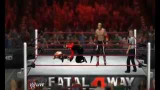 WWE 12 JEFF HARDY vs EDGE vs HHH WWE CHAMPIONSHIP MATCH [upl. by Ferde]