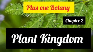 PLANT KINGDOM PLUS ONE BOTANYCHAPTER 2 [upl. by Katzen]