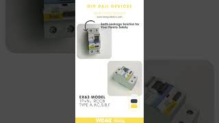 RCCB（Residual Current Circuit Breaker） RCDResidual Current Device  WEAG EX63 1PN2P series [upl. by Nueoras]