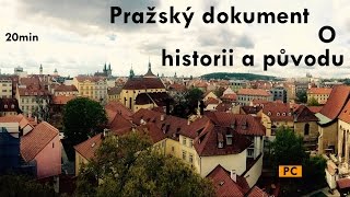 Český dokument o historii a původu Prahy [upl. by Nat]