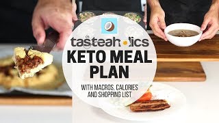 KETO WEIGHTLOSS Meal Plan  7 DAY MEAL PLAN for Beginners [upl. by Homer]