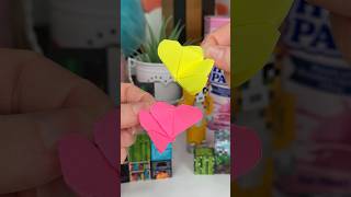 diy sticky note butterflies 🦋 [upl. by Aihsenat]