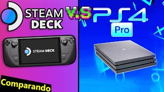 Comparando PS4 PRO vs STEAM DECK SEM FRESCURA Jogos Gráficos Specs VS MELHORES MODELOS [upl. by Lleruj]