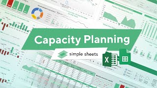 Capacity Planning Excel Template StepbyStep Video Tutorial by Simple Sheets [upl. by Ybbed]