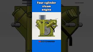 Four cylinder steam engine shorts engine mechanical [upl. by Ignatia]