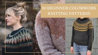 10 Beginner Friendly Colorwork Knitting Patterns  Untwisted Threads [upl. by Manlove890]