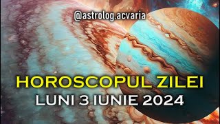 UNICAT 💥 LUNI 3 IUNIE 2024 ☀♊ HOROSCOPUL ZILEI cu astrolog Acvaria 🌈 [upl. by Nirad405]