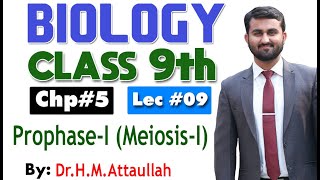 ProphaseI  Meiosis   Cell cycle  Chapter 5  9th class Biology  Lec9 [upl. by Lenard78]