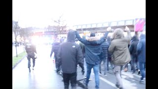 VfL Bochum FanMarsch in Bielefeld  Fan Perspektive Mitten drin [upl. by Francine]