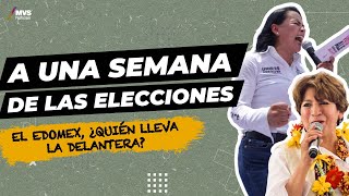 ¿Qué dicen las encuestas de Delfina Gómez y Alejandra del Moral a una semana de las elecciones [upl. by Ainslie]