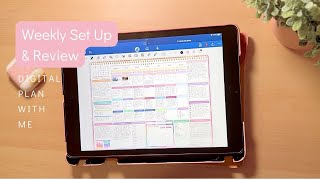 Plan My Week With Me amp Review it  iPad Planner [upl. by Onaivlis]