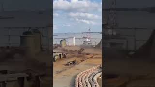 Ship workers engineering civilengineering shorts unbelievable [upl. by Fromma]