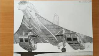 Concorde  Plane Drawing [upl. by Lattie727]