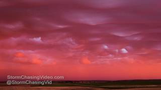 Bowdon ND  Asperitas Sunset Time Lapse  622017 [upl. by Ayit]