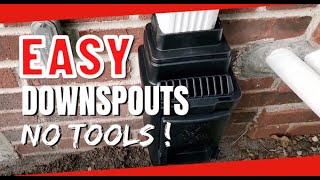 EASY DIY Underground Buried Downspout System 10 Minute FULL Tutorial  Skill Level 1 Minimum Tools [upl. by Otinauj]