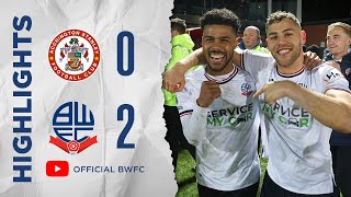 HIGHLIGHTS  Accrington Stanley 02 Bolton Wanderers [upl. by Atnahsa]