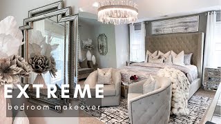 EXTREME Bedroom Makeover  DIY Wall Decor on a Budget  aesthetic bedroom transformation [upl. by Eshelman326]