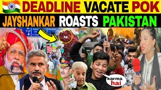 INDIAS 🇮🇳 DEADLINE TO PAK 🇵🇰 VACATE POK AS SOON AS POSSIBLE  PAK PUBLIC REACTION [upl. by Teyugn]