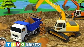 Learning Construction Vehicles for Kids  Construction Equipment Bulldozers Dump Trucks Excavators [upl. by Aciras]