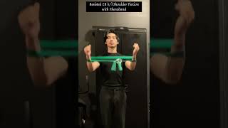 Resisted ER bl Shoulder Flexion with Theraband [upl. by Adnalay]