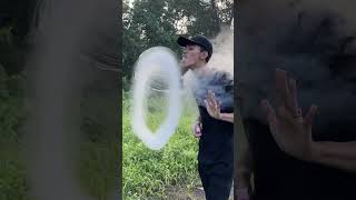 Outdoor vape tricks  Biggest vape ring  vape vapetricks [upl. by Hsirahc]