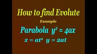 How to solve evolute best example PART2 [upl. by Gnahc537]