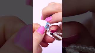 Easy amp Quick Handmade Pearls Jewelry Design Idea Simple DIY Pearl Crystal Beaded Earrings Tutorial [upl. by Kori962]