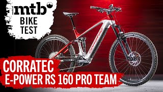 Bike Test Corratec E Power RS 160 Pro Team I All Mountain E MTB I Bosch Performance CX Smart System [upl. by Remliw]