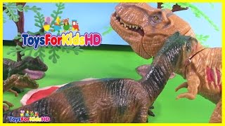 Videos de Dinosaurios para niños  Los Mejores Dinosaurios de Juguete ToysForKidsHD [upl. by Lamson919]