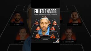 Mejor 11 de Futbolistas lesionados temporada 20242025 lesioandos mbappe rodri terstegen [upl. by Oizirbaf]