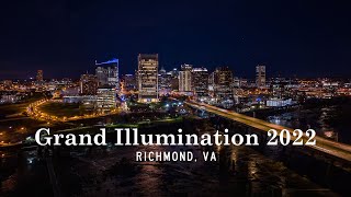 Grand Illumination 2022  Time Lapse  Richmond VA [upl. by Ettenaj257]