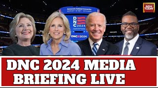 Democratic National Convention 2024 LIVE Media Briefing Ahead Of The 2024 DNC In Chicago [upl. by Nythsa]