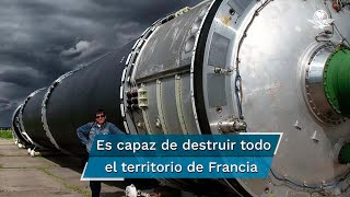 “Satán” el temido misil nuclear ruso que podría impactar en 10 objetivos diferentes [upl. by Anyrtak361]