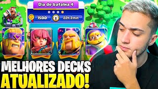 4 DECKS PARA VOCÊ IR MUITO BEM NA GUERRA DE CLÃS DO CLASH ROYALE ATUALIZADO [upl. by Nata]