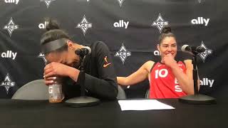 Aja Wilson amp Kelsey Plum Post Game Press Conference  Aces vs Fever  July 2nd 2024 [upl. by Alekram]