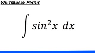 Integral of sin2 x [upl. by Yun]