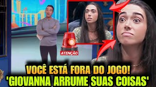 BBB 24🚨ACONTECEU AGORA TADEU ACABA DE ANUNCIA ELIMINAÇÃO DE GIOVANNA DO PROGRAMA E ELA DEIXA O BBB [upl. by Meldon]