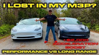 Tesla Model 3 DRAG RACE Performance v Long Range v Standard Plus [upl. by Esirahc]