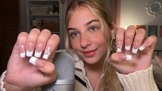 ASMR Long Nail Tapping and Whispering 🍒 [upl. by Ymled]