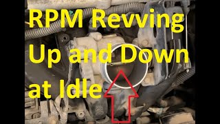 Causes When Engine RPM Revving Up and Down at Idle While Parked or Stopped [upl. by Nabetse]