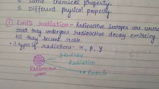 Radioisotopes complete notes with explanation [upl. by Wandy]