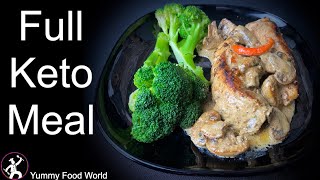 Ketogenic diet Recipe A full Keto meal recipe Keto diät rezept Weight loss Keto plan [upl. by Carina]