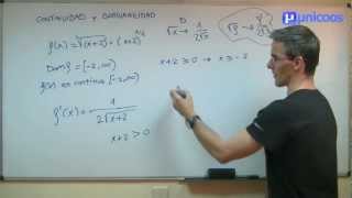 Derivabilidad y continuidad de una función BACHILLERATO matematicas [upl. by Aicelaf]