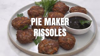 Aussie rissoles recipe in a pie maker ultimate Kmart pie maker hack  Australias Best Recipes [upl. by Llerdnek]