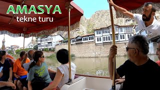 AMASYA TEKNE TURU Yeşilırmak Tekne Turu amasya ferhatileşirin kayamezarı simsim [upl. by Placia]